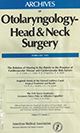 Otolaryngology Head and Neck Surgery 1993 Cover