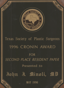 1996 Cronin Award 